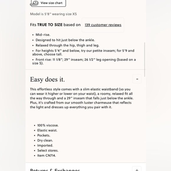 J.Crew Cosmo pant in luster charmeuse Ivory Lace - Picture 6 of 7